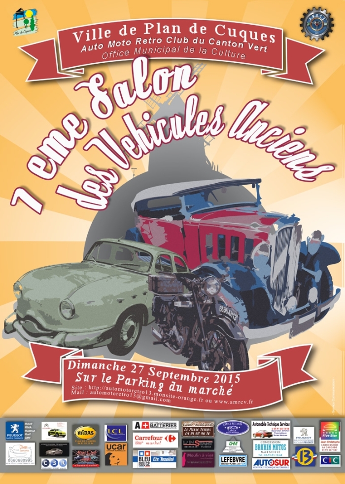 Affiche 7ème Salon des véhicules anciens 2015 final (1)